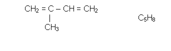 Text Box: CH2 = C – CH = CH2                         |                                       C5H8           CH3