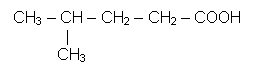 Text Box: CH3 – CH – CH2 – CH2 – COOH              |            CH3